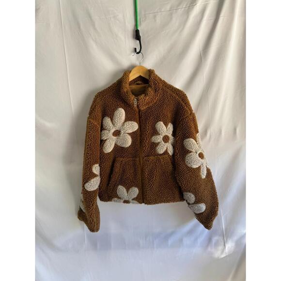 BLANKNYC Flower Child Brown Jacket Size M - Picture 3 of 5